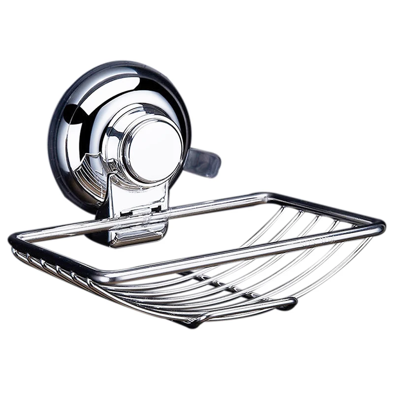 

Stainless Steel Soap Dishes Suction Cup Hook Holder Soap Bath