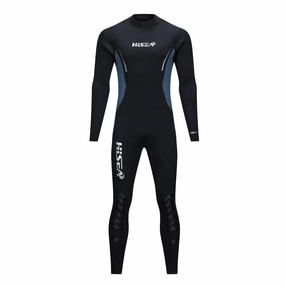 HISEA 5mm Neoprene Wetsuit Men Scuba Diving Suit Fleece Lining Warm