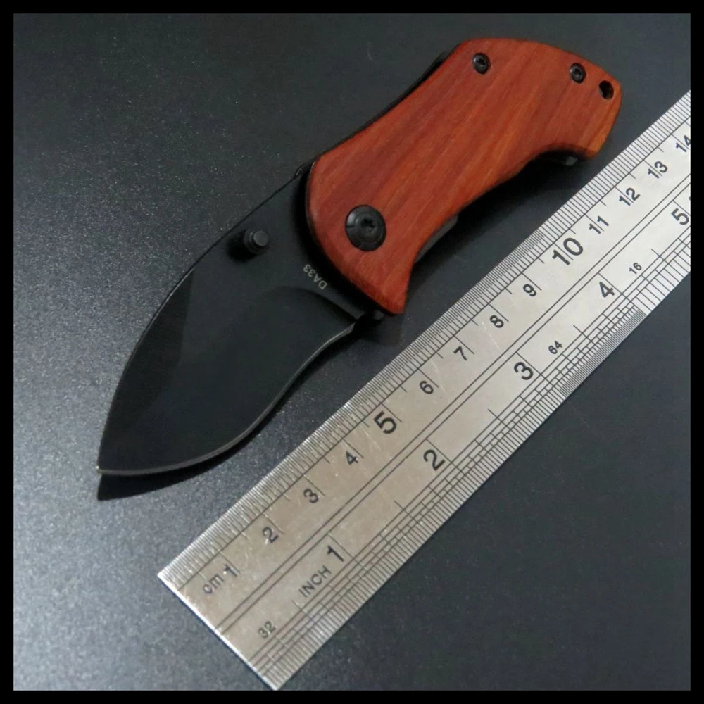 Дешевый BJL мини карман складной охотничий нож тактический нож для выживания 440C лезвие Сталь ручка из красного дерева Открытый Многофункциональные ...