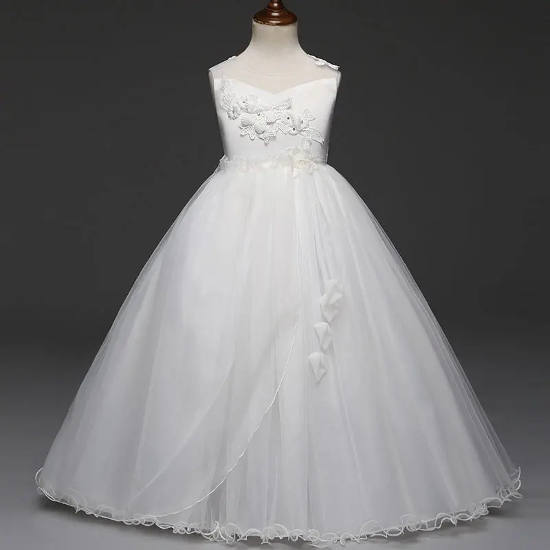 

Children's Christmas Costume Embroidered Children's Dress Children's Bridesmaid Toddler Elegant Dress Wedding Formal Party Dress