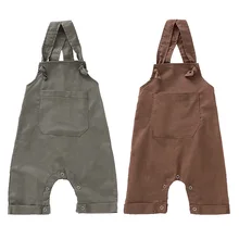Популярные осенние штаны для маленьких мальчиков и девочек; Детские однотонные хлопковые Эластичные подтяжки без рукавов; штаны; комбинезоны; брюки