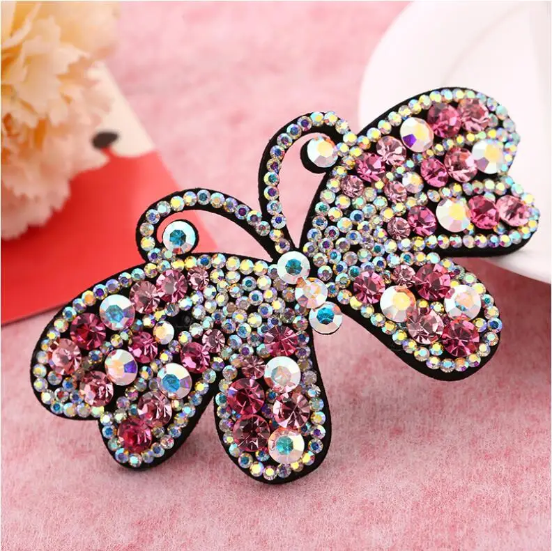 Luxury Butterfly Shape Women Hair Clips Rhinestone hair accessories