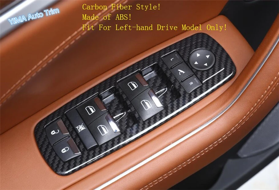 

Lapetus Car Styling Inner Car Door Armrest Window Lift Button Panel Kit Cover Trim For Maserati Levante 2016 2017 2018 2019 ABS