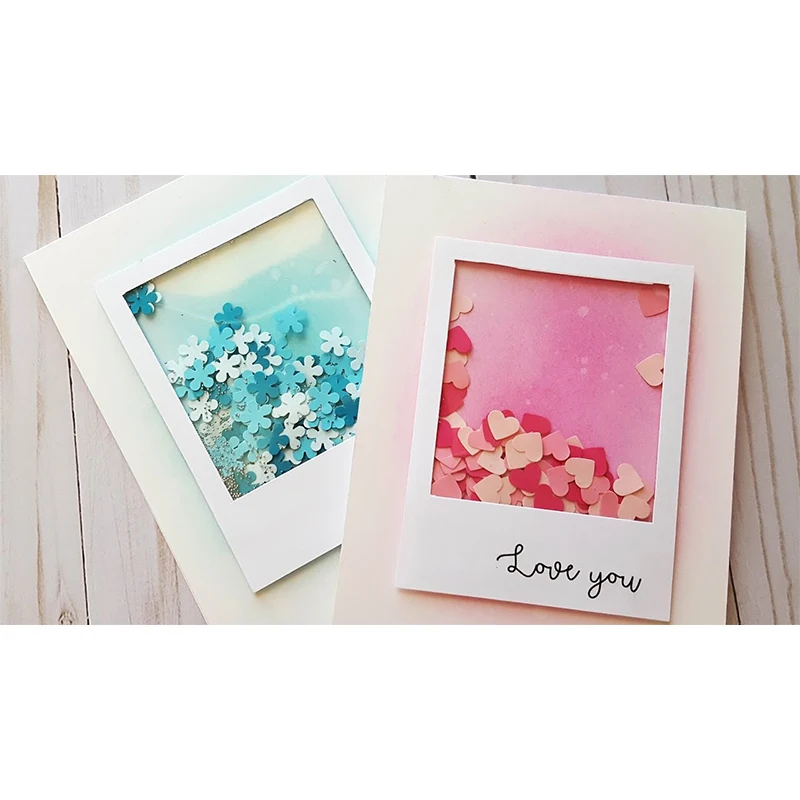 

50pcs/Lot 11*16cm PVC Plastic Sheet for DIY Scrapbooking Handmade Shaker Cards Decoration Album Photo Card Frame New 2019