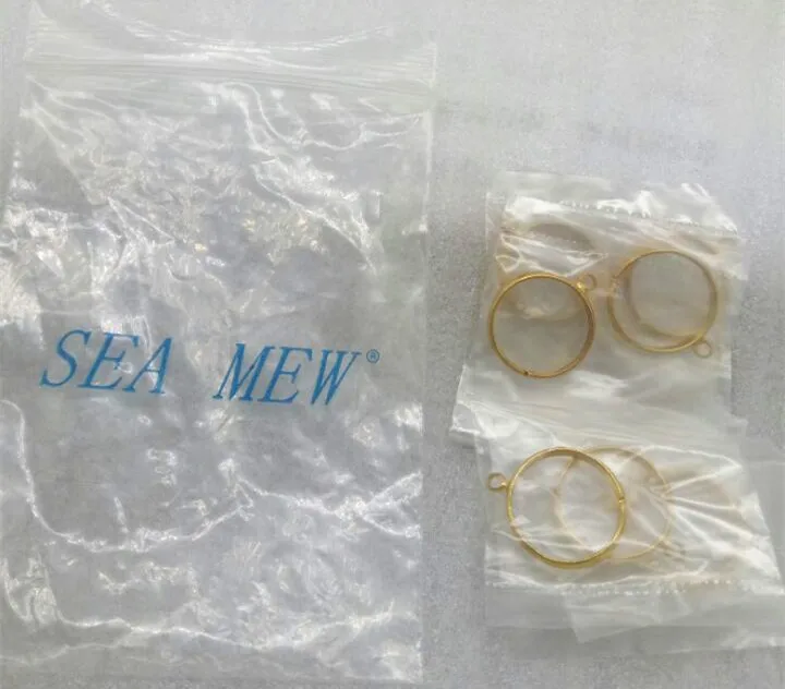 SEA MEW 50 шт модное медное кольцо с установкой родия серебряного цвета золотое
