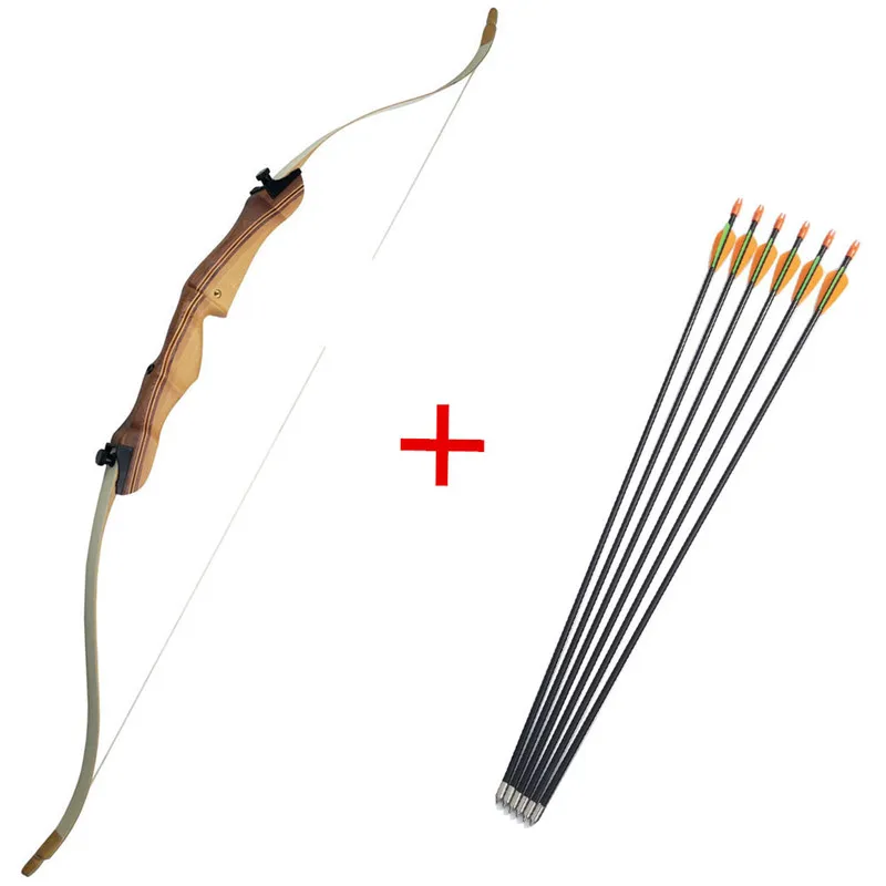 

54 Inch Archery Takedown Recurve Bow Right Hand Composite Children Youth Bow Handle With 6pcs Children Arrow