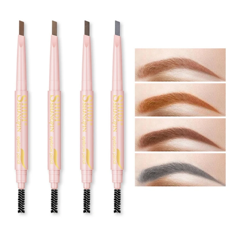 

Double-Head Rotating Eyebrow Pencil Anti-Water Smudge-Proof Easy To Color Eyebrow Pen Makeup Cosmetic Tools