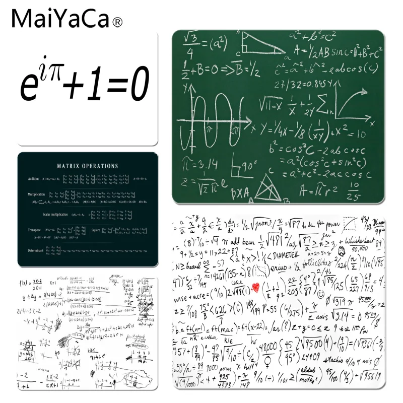 

MaiYaCa Personalized Cool Fashion Mathematical Equations mouse pad gamer play mats Size for 180x220x2mm and 250x290x2mm Mousepad