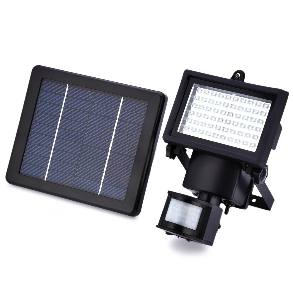 

LED Solar Lamp Waterproof Solar Light Pir 60 LEDs PIR Motion Detector Door Wall Light Outdoor Wall Lamp Security Spot Lighting