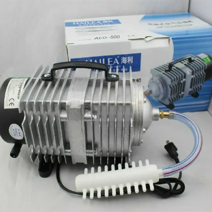500 Вт Hailea electromagnetic электромагнитный воздушный компрессор-аквариумный воздушный насос-AC Oxyen air pum для аквариума Быстрая