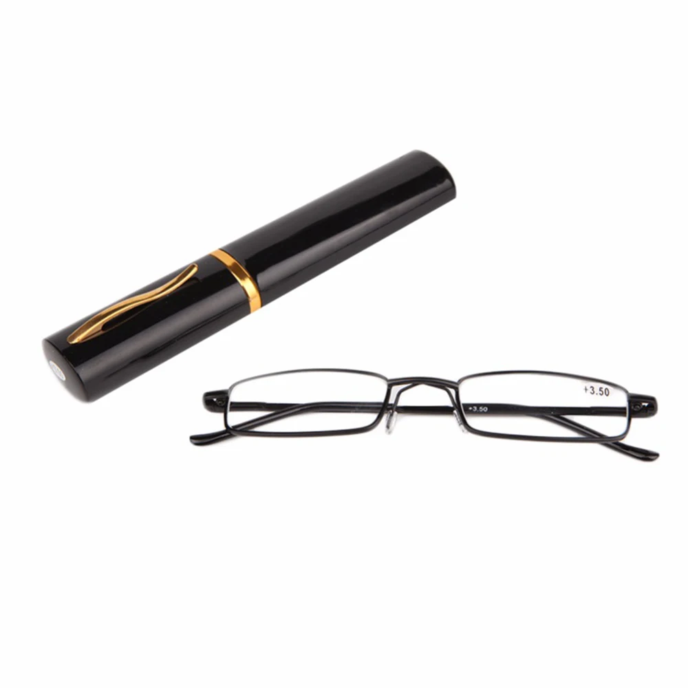 

Reading Glasses Unisex Metal With Tube Case Fashion Colors Read Glasses 1.00-4.00 Diopter