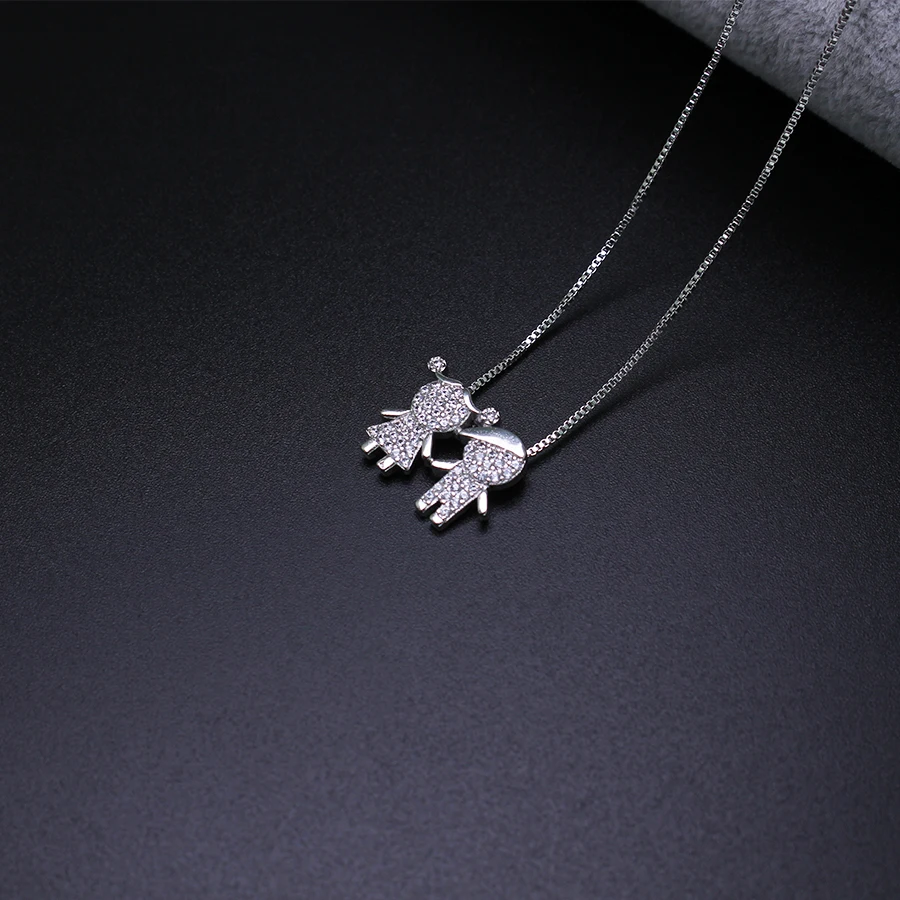 New Gift New Design Boy and Girl Pendant Necklace Jewelry for Women