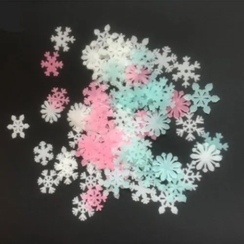 

Luminous three-dimensional wall paste snowflake luminous patch DIY fluorescent wall paste