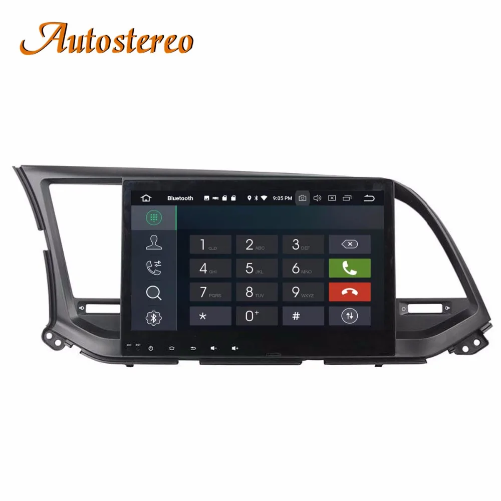 Discount Android 9 4GB RAM Car DVD Player GPS navigation For Hyundai Elantra 2016+ headunit multimedia player auto radio tape recorder HD 3