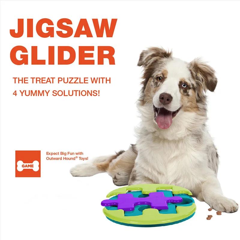 

Pet Jigsaw Glider Game Puppy Cat Puzzle Interactive Food Leakage IQ Training Toy Dog Fun Snack Food Feeder Toys