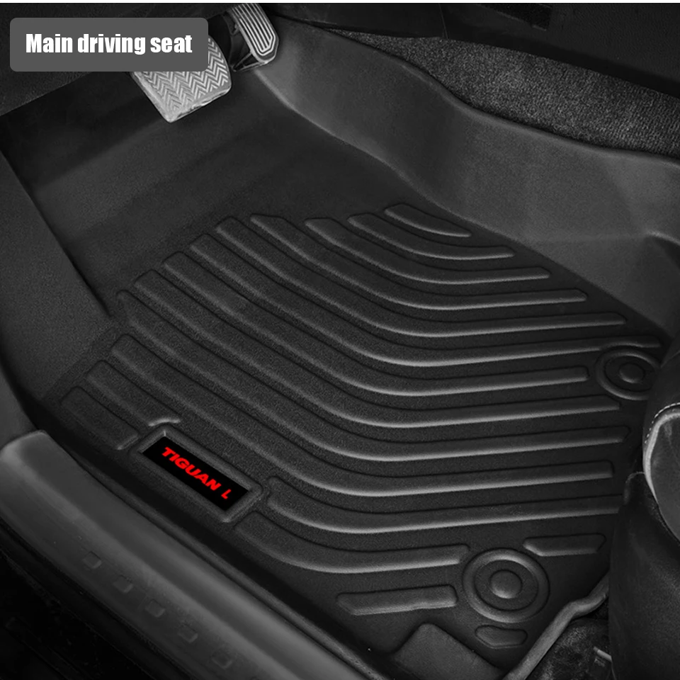 Atreus 1 комплект TPE автомобильный коврик для ног для Volkswagen Tiguan водонепроницаемый коврик для укладки багажника аксессуары