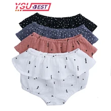Летние шорты для маленьких девочек с рюшами из хлопка «древесный гриб»; Хлеб шорты с кружевом со звездой большие трусики/штаны на подгузник для маленьких мальчиков шорты, летние платья с коротким рукавом для девочек, леггинсы