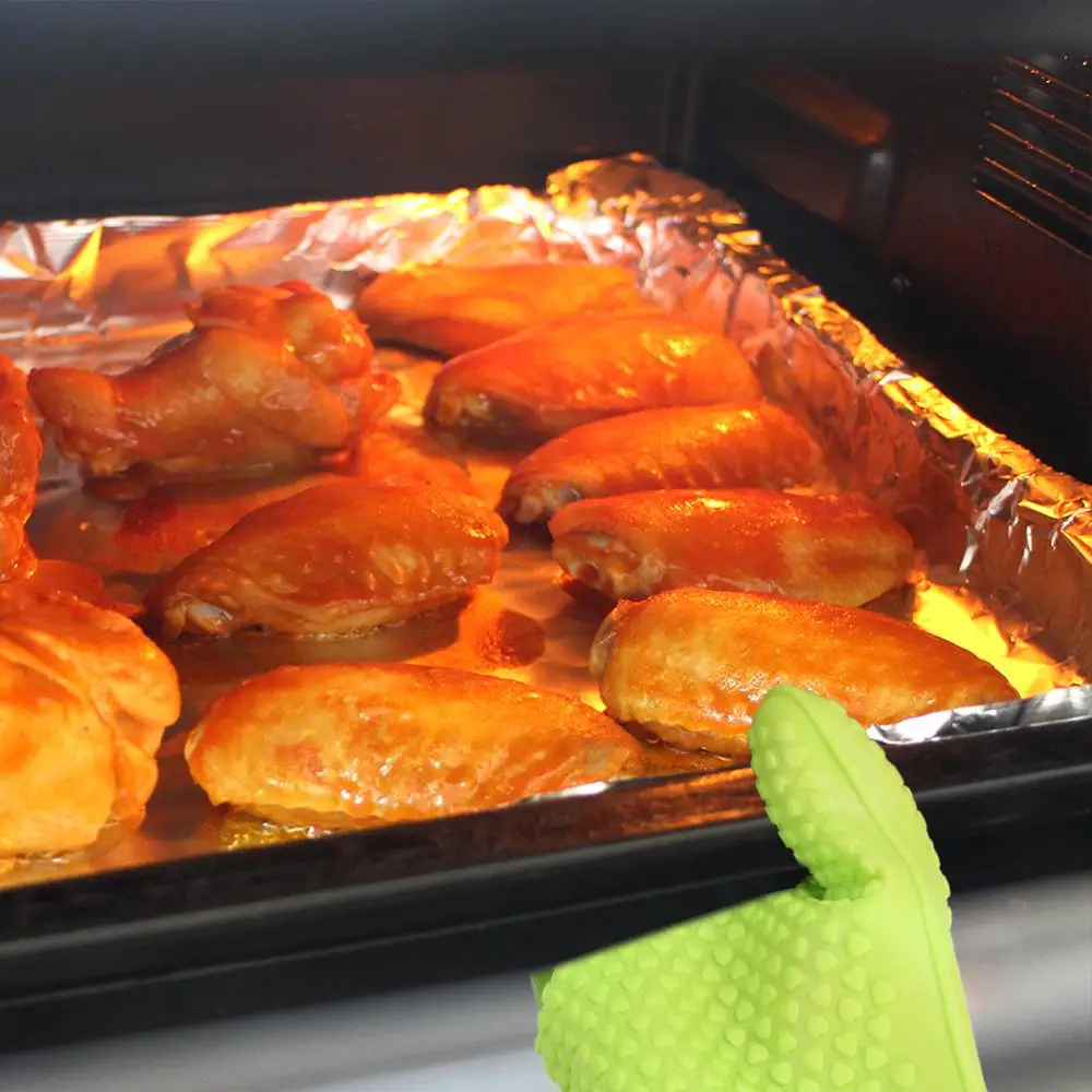 Oven Mitts and Potholder Set Silicone (8)