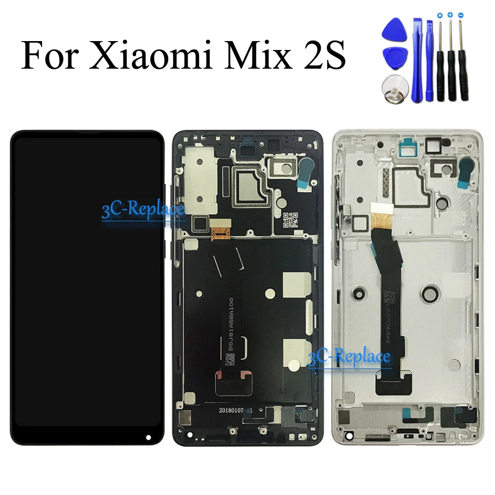 Белый/черный 6 0 дюймов для Xiaomi Mix 2S mix2S Mi Полный ЖК-дисплей сенсорный экран