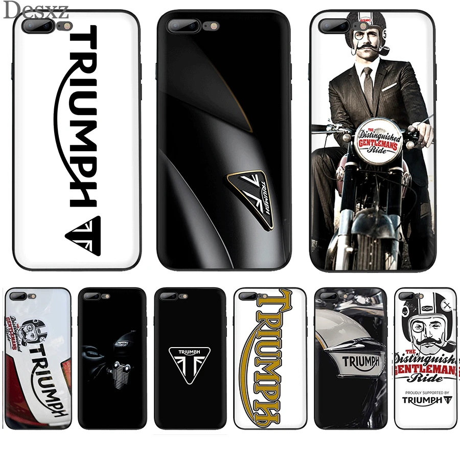 Чехол для мобильного телефона мотоцикла Triumph TPU чехол iPhone 11 Pro XR X XS Max 7 8 6 6S Plus 5S SE 5 |