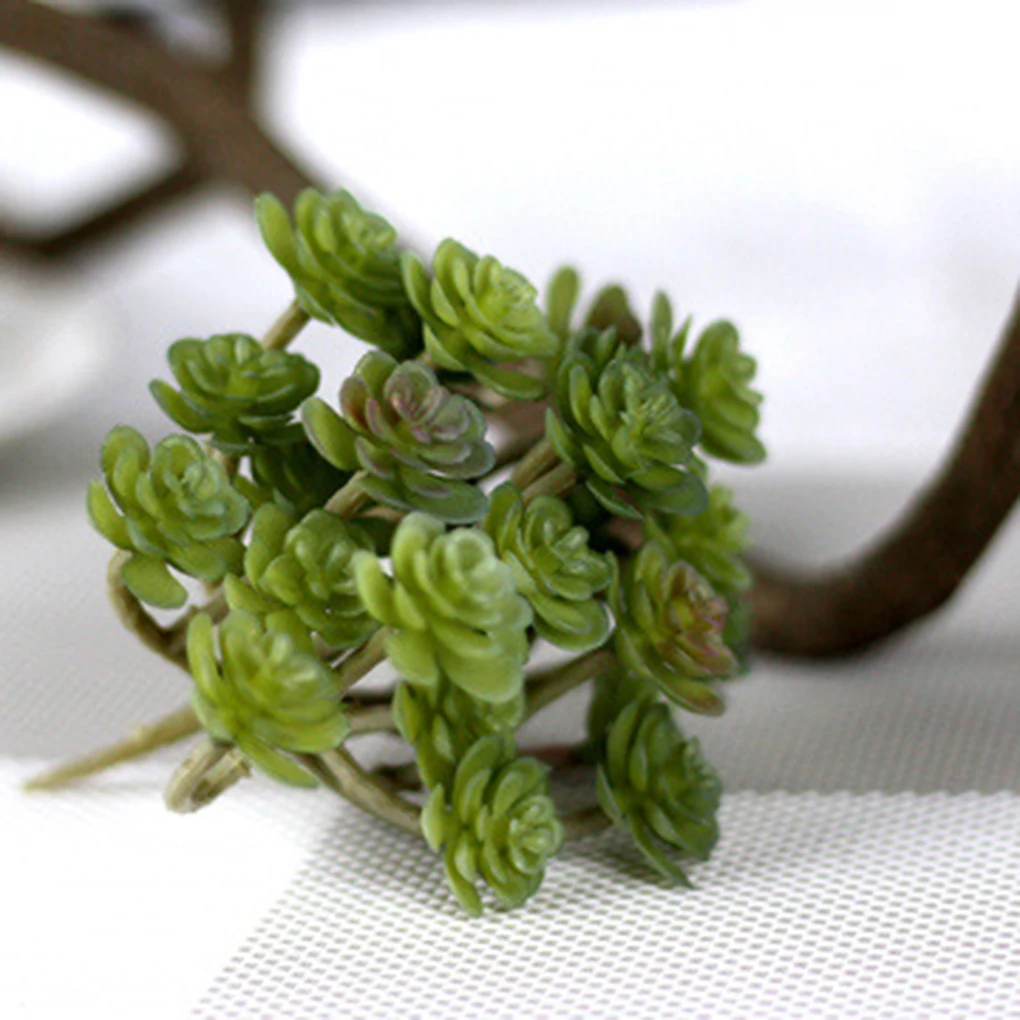 

24 Head Green Artificial Succulent Plants Succulent Home Hotel Wedding Party Decorations