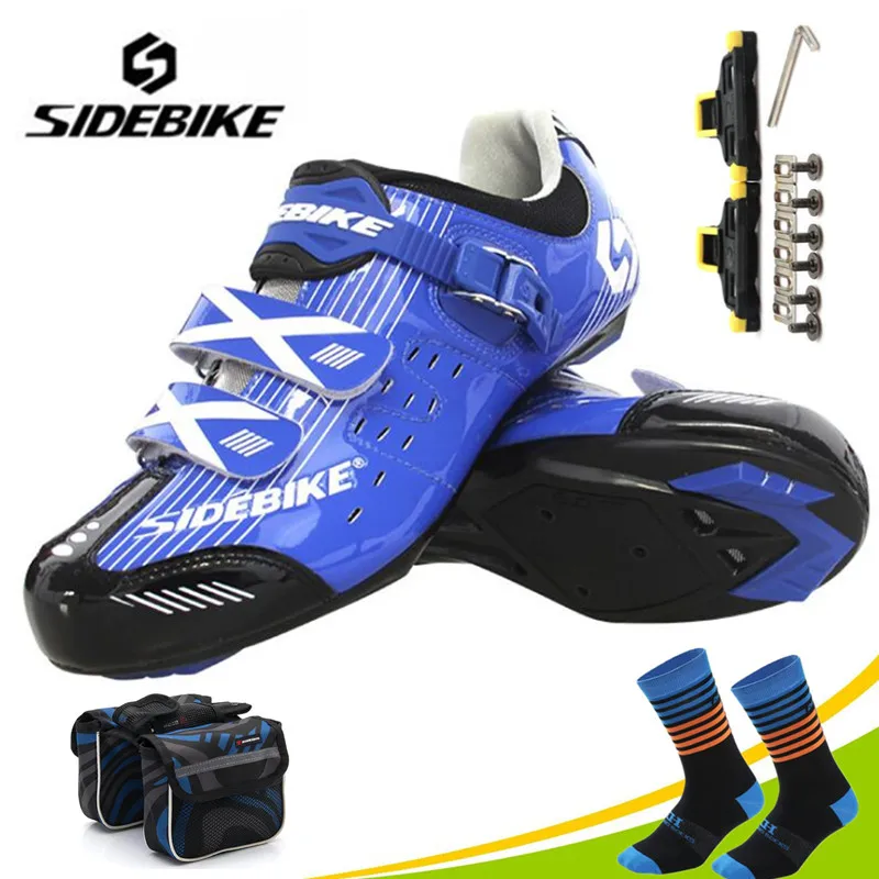 

SIDEBIKE road Cycling Shoes sapatilha ciclismo Men Sneakers Women Bicycle Shoes Ultralight Self-locking Cycling Bike Shoes