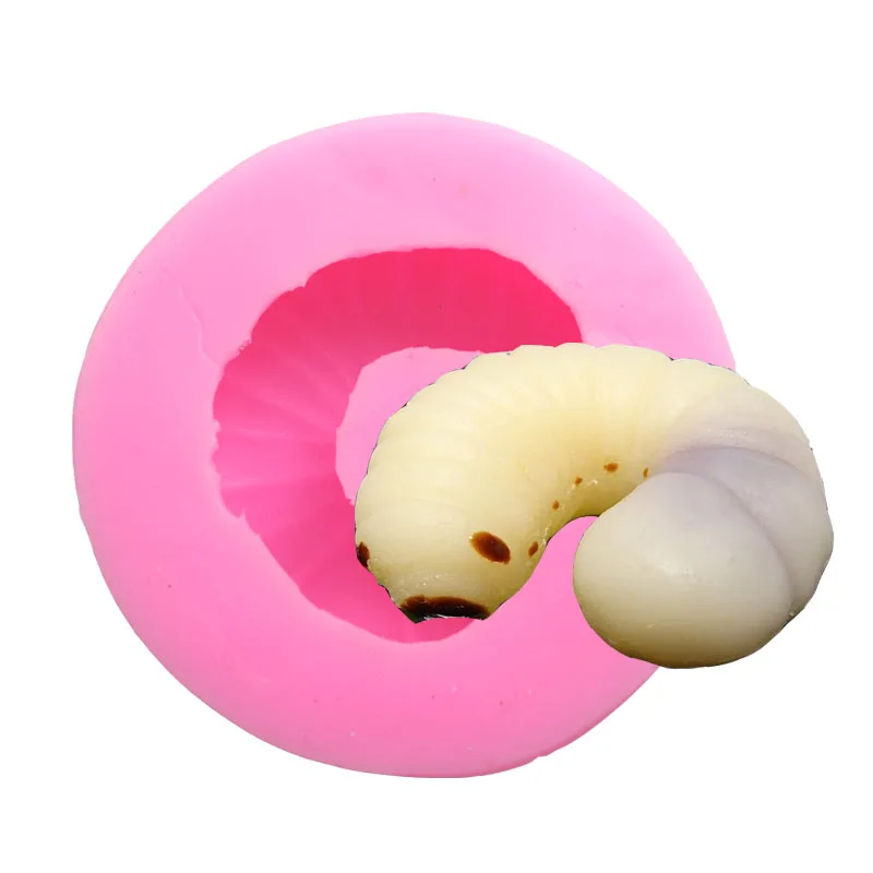 

Q-933 freeshipping Caterpillar, silicone mold, cake decoration, mold, Chocolate Mold