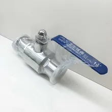 " DN50 шаровой кран с тремя входами с зажимными концами, SS 304, шаровой клапан из нержавеющей стали, шаровой кран из нержавеющей стали, шаровой кран с тремя входами