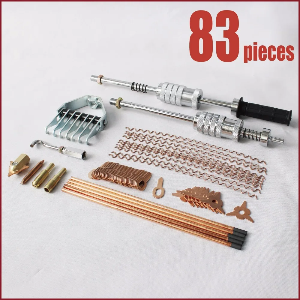 car hand tools mechanics auto body repair dent puller kit welding