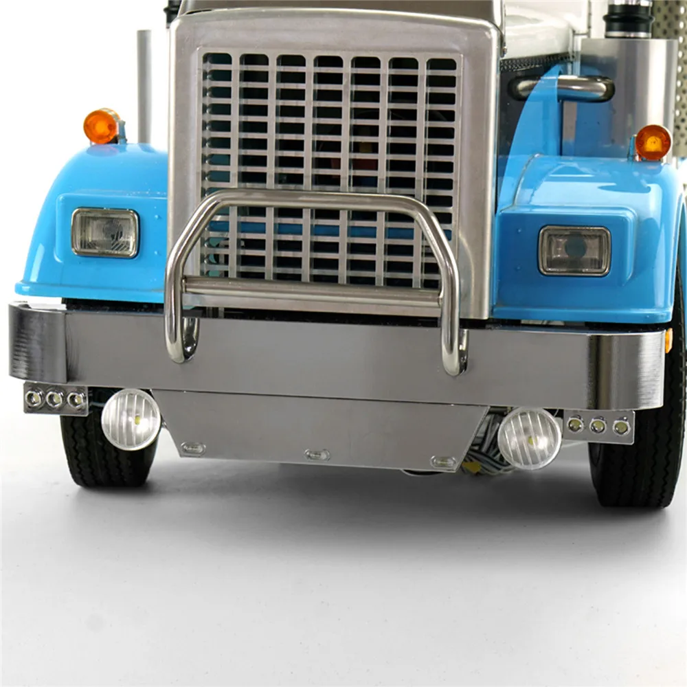 Металлический передний бампер светильник кой для 1/14 RC DIY TAMIYA King Hauler трактор
