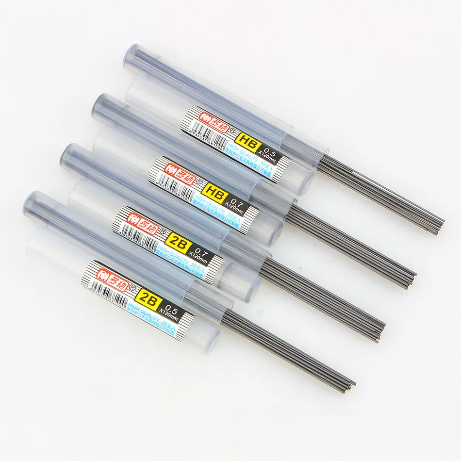 4 шт./лот карандаш Материал Escolar Infantil привести пополнения трубки Новый стиль высокое качество 0,5 мм/0,7 автоматический карандаш для