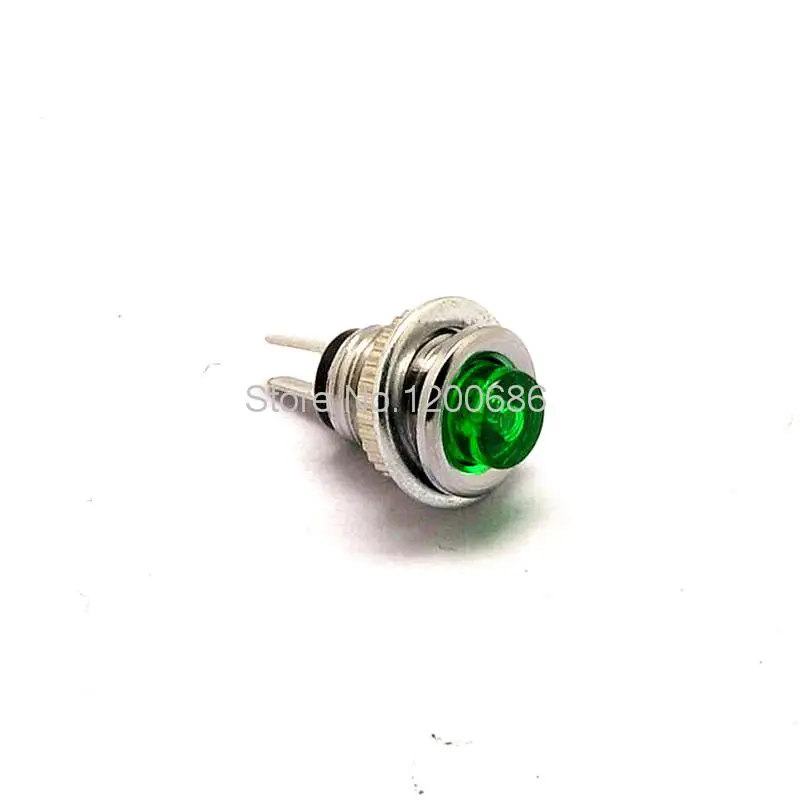 Miniature Microswitch Reset Button DS 101 8MM Green Lighted No Lock Switchin Switches from
