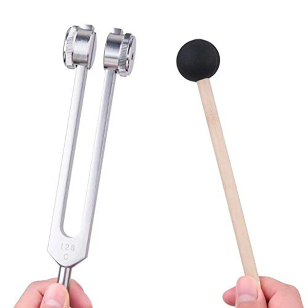 Tuning Fork 128Hz 256Hz Aluminum Alloy High Precision Hearing Detection Relieve Joint Pain KH889