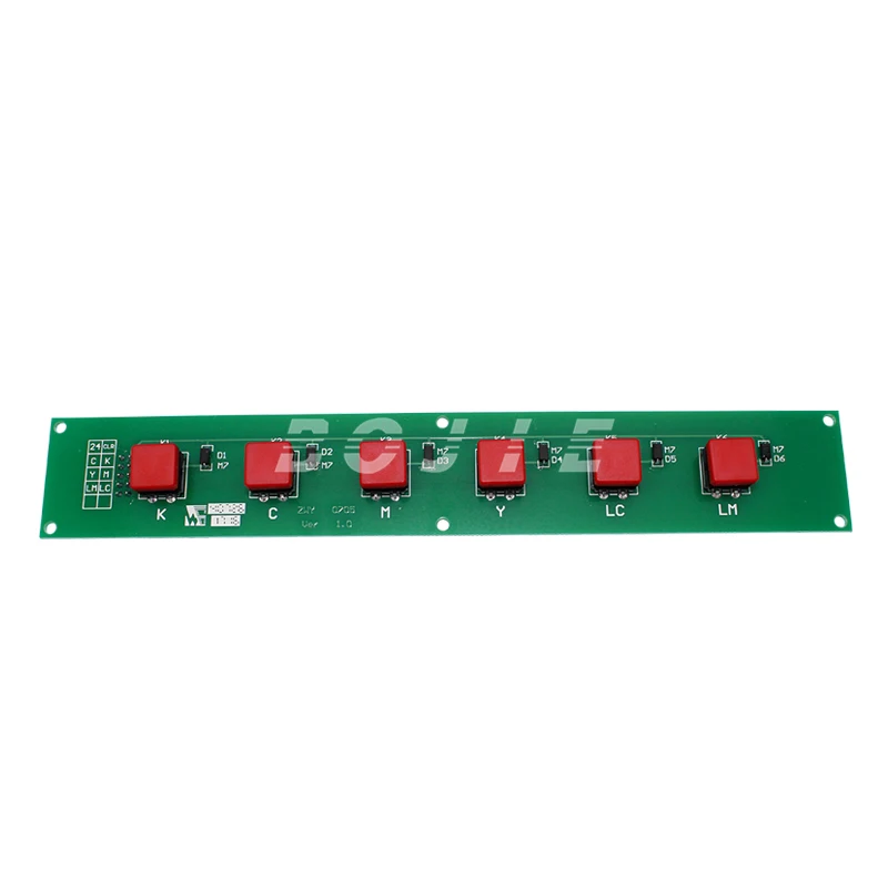 hot sale key board for gongzheng solvent printer press button board for seiko printhead for seiko print head zhongye printer 12h carriage board printhead board