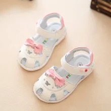 Nouvelle arrivée 1 paire véritable Fille en cuir Enfants Sandales chaussures Orthopédiques, super qualité Enfants/enfant de princesse D’été Chaussures