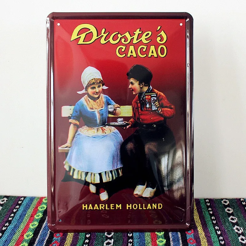 Dioste's cacao haarlem holland! retro metal signs vintage tin signs the wall decoration for cafe dessert shop bakery bar pub