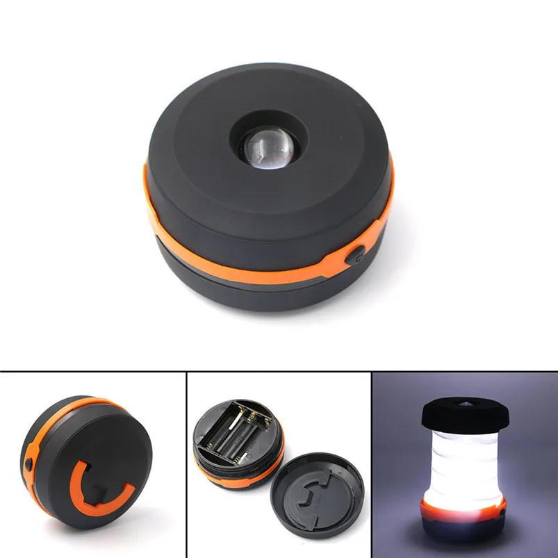 Portable Multifunction Light Camping Lantern LED Hiking Night Light Lamp Collapsable 3 Modes Durable Material Lamparas 40AP0327