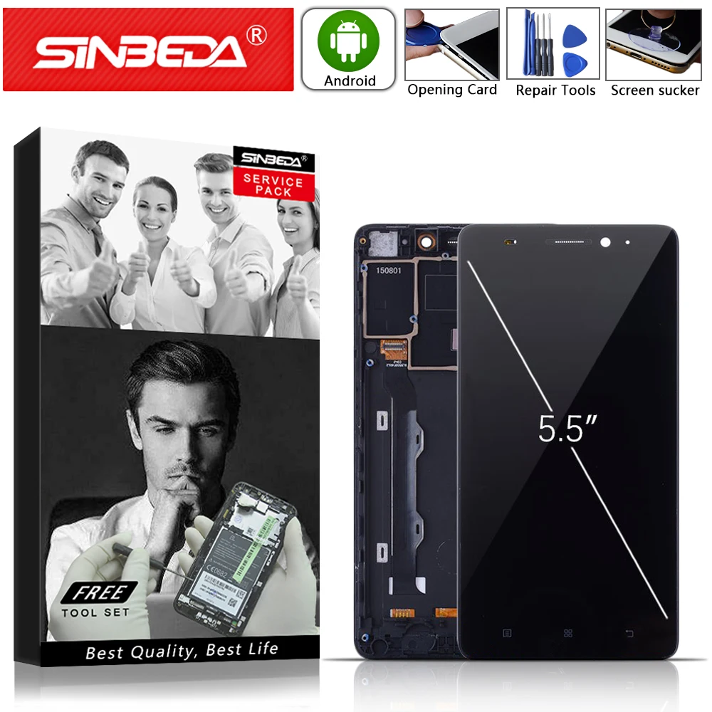 

5.5" 100% Tested one by one LCD For Lenovo K3 Note K50-T5 Display Replacement LCD Display Touch Screen with Frame Digitizer LCD#