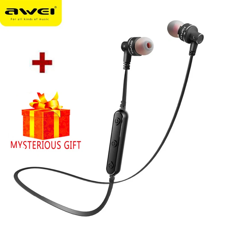 Awei беспроводные наушники Bluetooth вкладыши для наушников в ухо телефон бутоны Blutooth