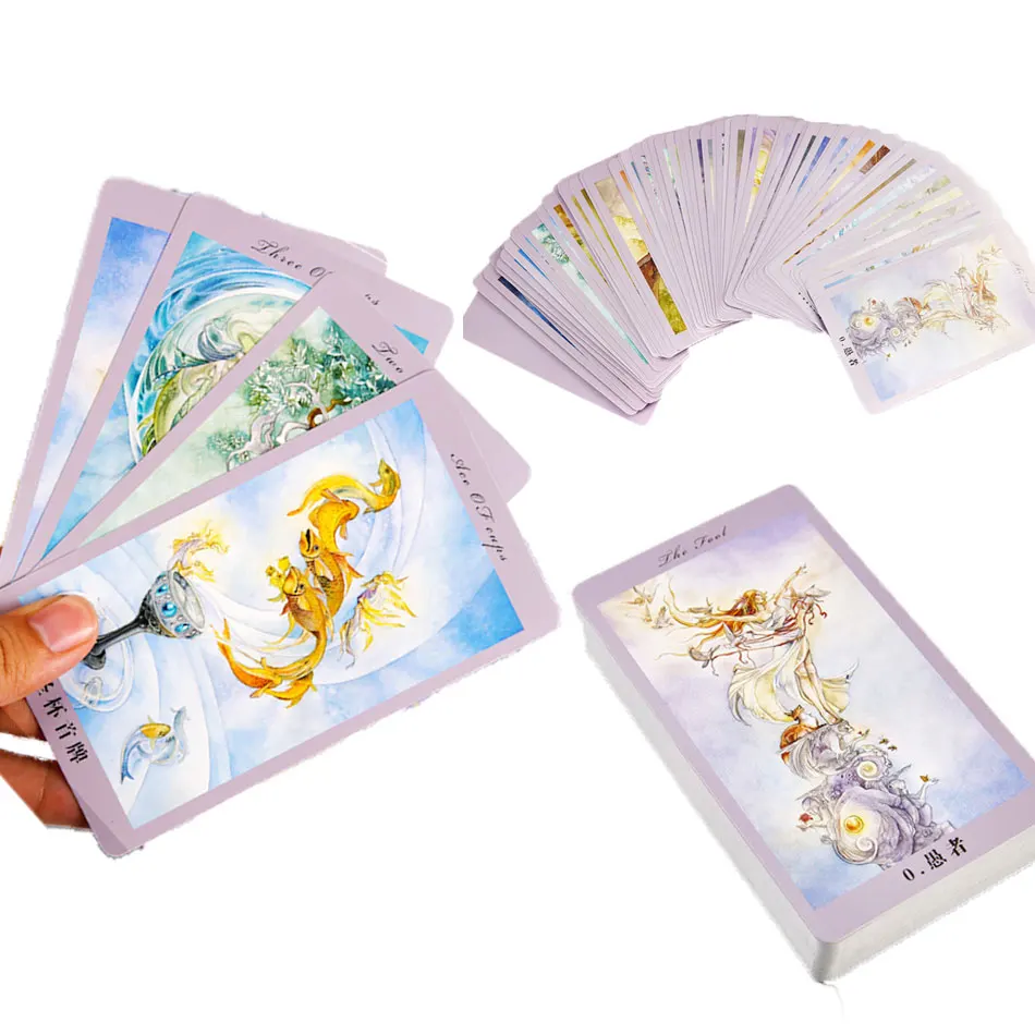 Flower Shadow Tarot Deck китайская/английская версия гадание любовь игральные карты, настольные игры для семьи Волшебная сборная