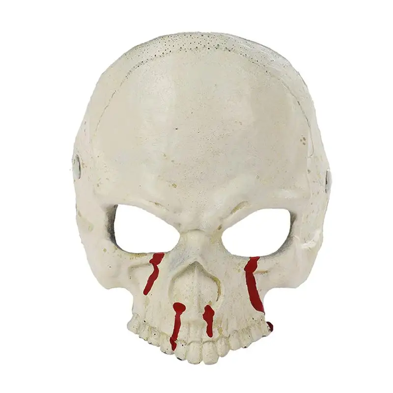 

Halloween Blood Pattern Half Face Skull Shape Mask Decoration Use Masquerade Mask