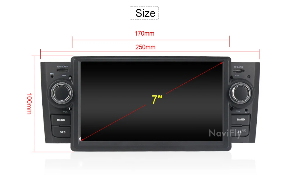 Best Android9.1 Car Multimedia player Car Radio DVD For Fiat/Grande/Punto/Linea 2007-2012 Radio FM steering Radio RDS WIFI MIC GIFT 10