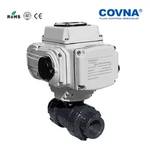 Двойное соединение ПВХ/НПВХ моторизованный шаровой клапан