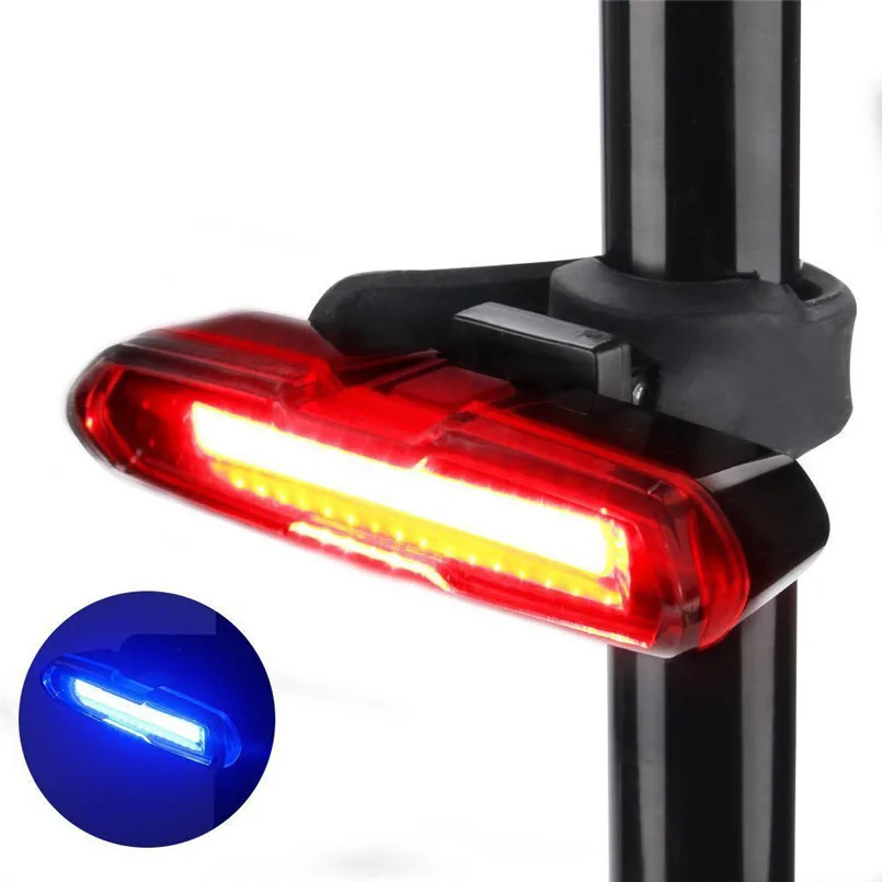 

ThorFire LED USB Rechargeable Bicycle Bike Rear Tail Light 5 Modes Flashlight A2