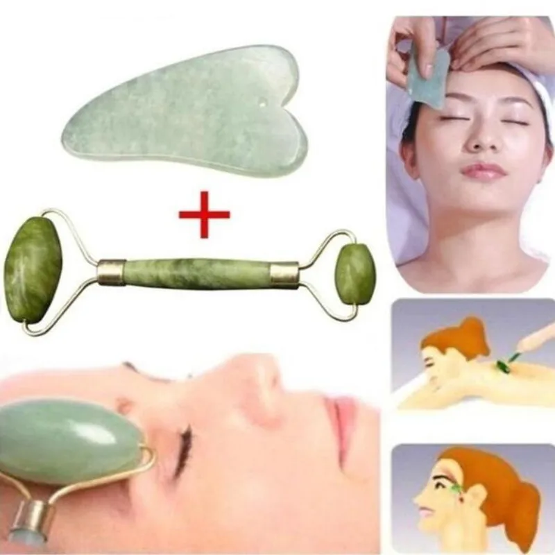 

Natural Facial Massage Roller Beauty Massage Jade Roller Face Thin massager Relaxation Tool Dropship face massager jade roller