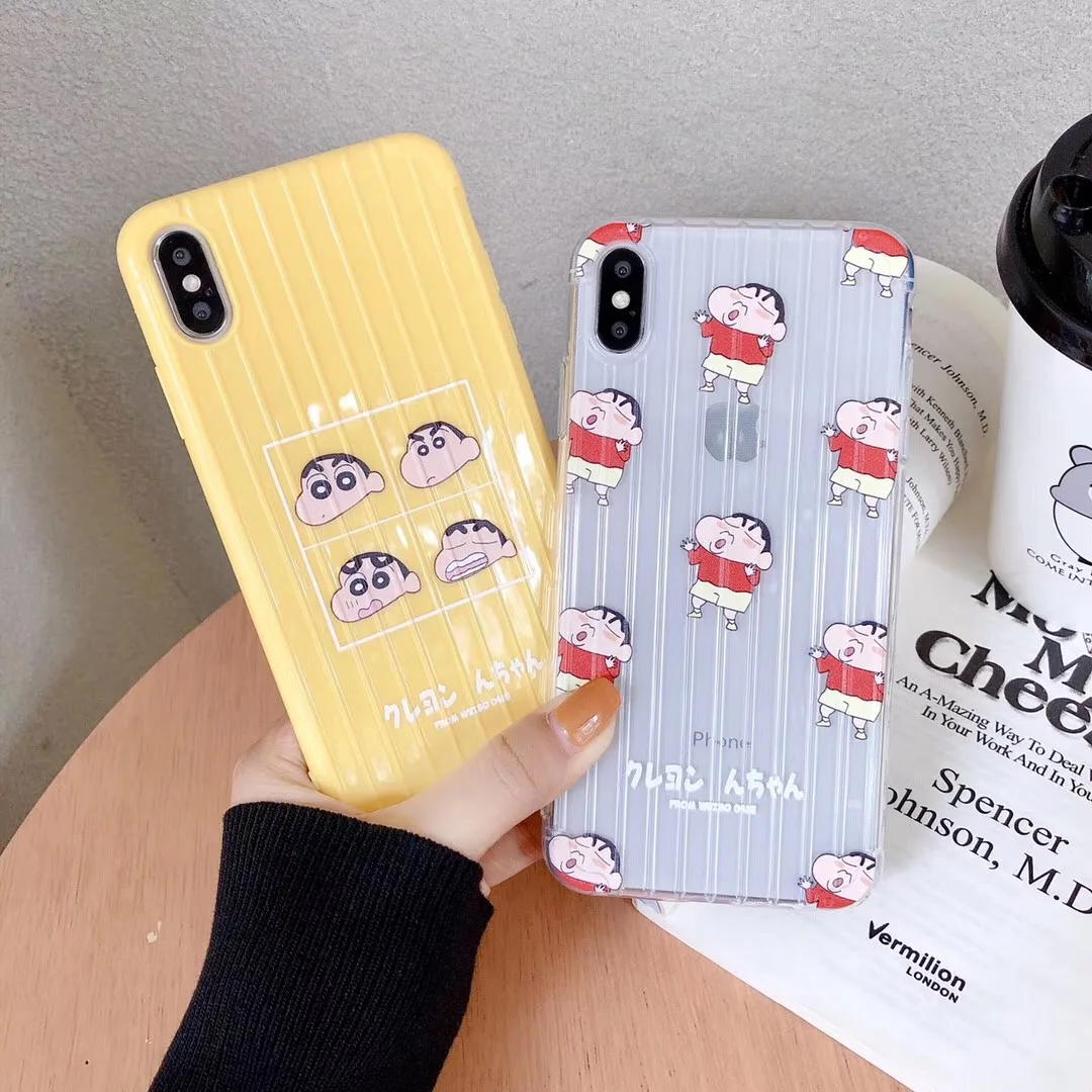 Японский аниме мультфильм Crayon Shin-chan костюм чехол для телефона iPhone X XSMA XR 6 6s 7 8 Plus