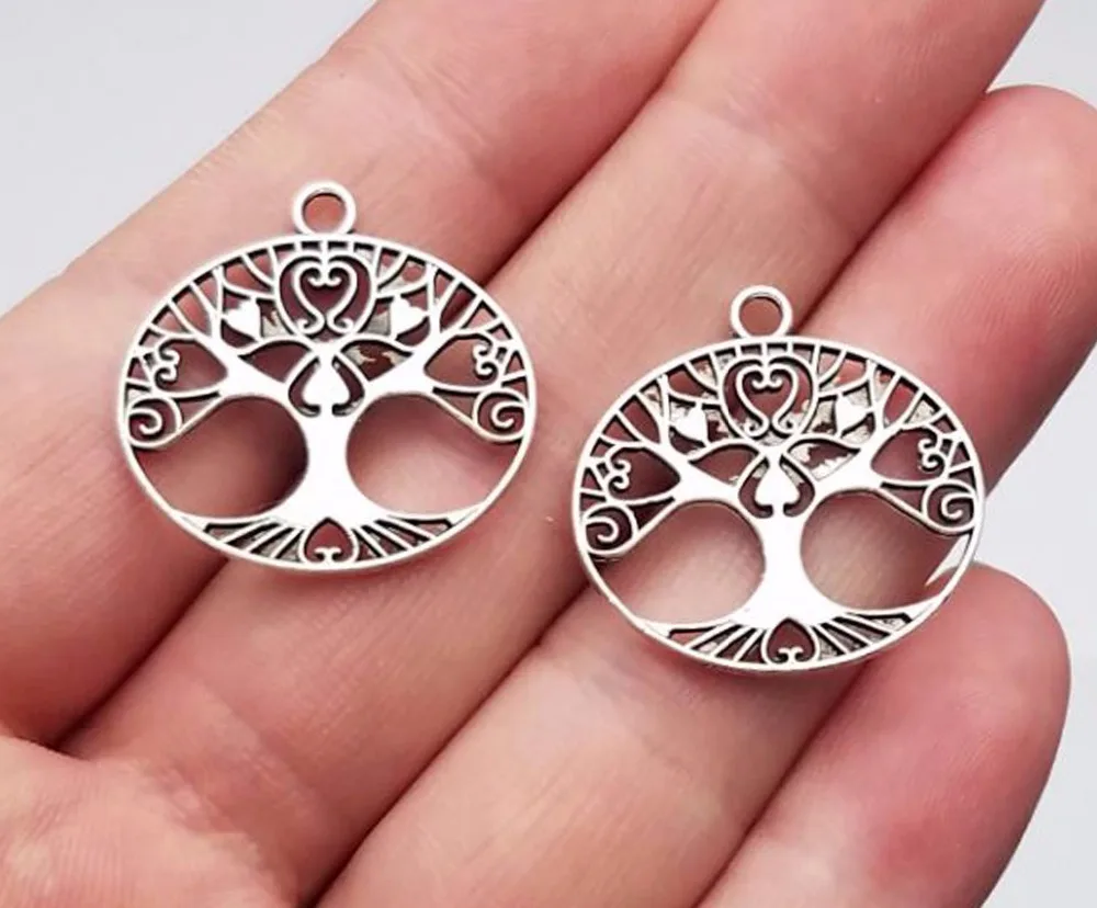 

30pcs/lot--23x24mm, tree chams,Antique silver plated tree of life charms,DIY supplies,Jewelry accessories