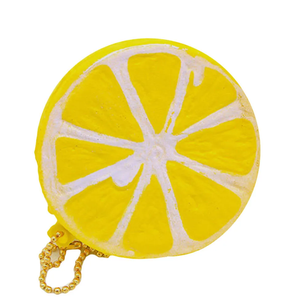 Половина свежего лимона игрушка замедлить рост брелки стресс фрукты ballchain Шарм игрушки