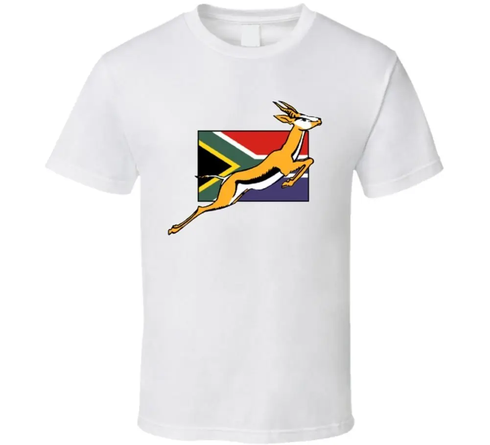 سبرينغبوكس الرجبي جنوب أفريقيا T قميص الكرتون t قميص الرجال للجنسين جديد الأزياء التي شيرت شحن مجاني أعلى اياكس t قمصان