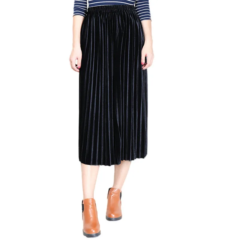 NEW Fashion 2018 Summer style skirts womens Pleated Skirt Vintage High Waist straight Skirt Long Skirts Femme Saia Y05#N (10)